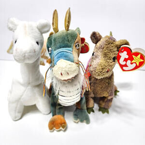 Ty 3 - Dragon Lot Dragon, Scorch & Magic Plush Toys